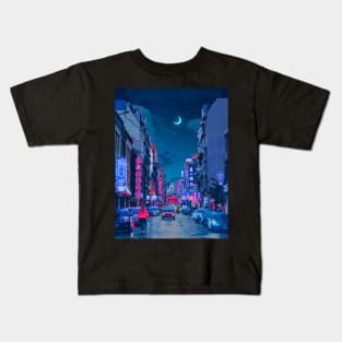 Neon Worlds VII Kids T-Shirt